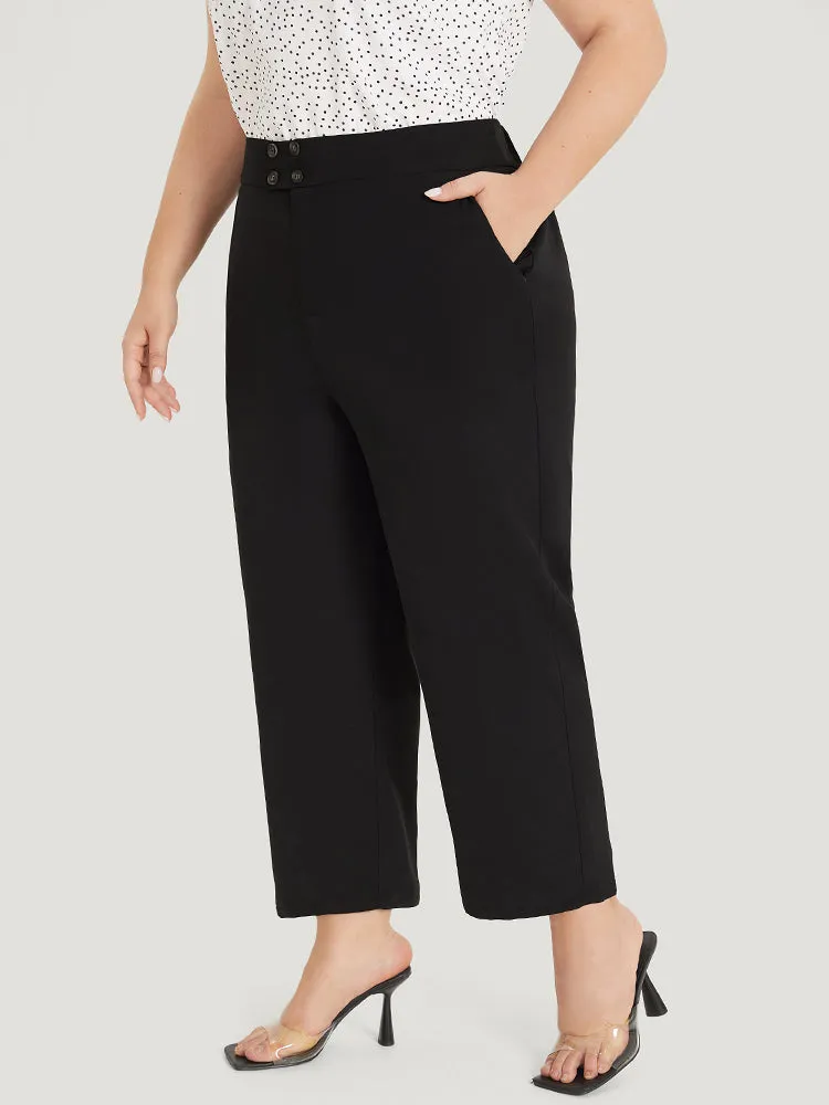 Supersoft Essentials Solid Pocket Button Through Pants sold by Bloomchic product image thumbnail 3