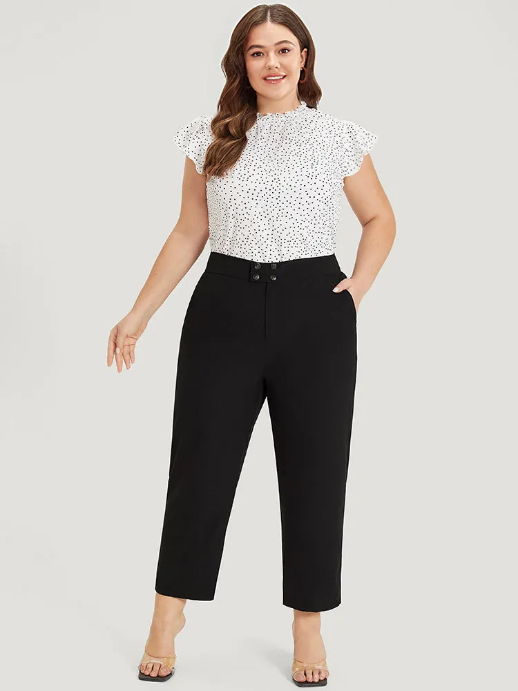 Supersoft Essentials Solid Pocket Button Through Pants sold by Bloomchic product image thumbnail 4