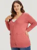 Supersoft Essentials Solid Button Down Patched Pocket Cardigan sold by Bloomchic