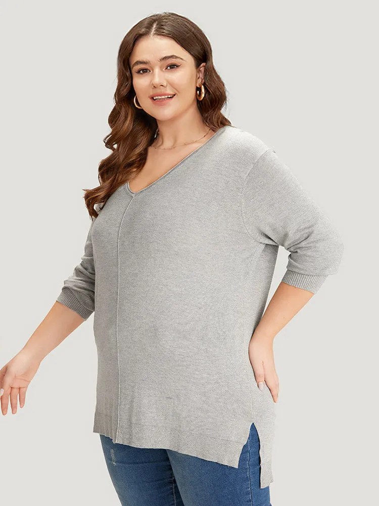 Supersoft Essentials Plain Patchwork Split Side Pullover sold by Bloomchic product image thumbnail 4