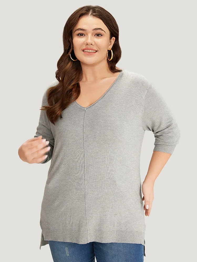 Supersoft Essentials Plain Patchwork Split Side Pullover sold by Bloomchic product image thumbnail 5