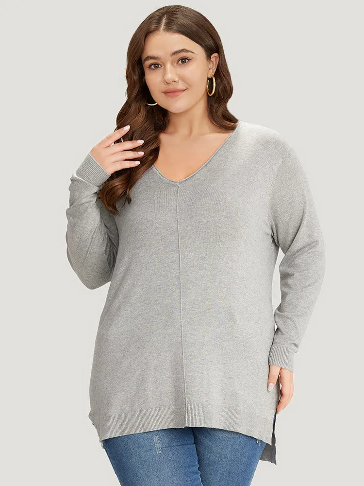 Supersoft Essentials Plain Patchwork Split Side Pullover sold by Bloomchic product image thumbnail 3