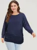 Supersoft Essentials Plain Crew Neck Dolman Sleeve Sweatshirt sold by Bloomchic