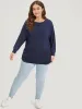 Supersoft Essentials Plain Crew Neck Dolman Sleeve Sweatshirt sold by Bloomchic