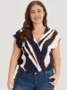 Water Ripple Surplice Neck Dolman Sleeve Bodysuit sold by Bloomchic