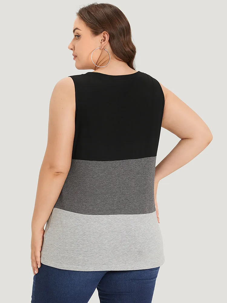 Leopard Contrast Patched Pocket Tank Top sold by Bloomchic product image thumbnail 4