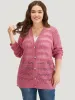 Solid Hollow Out Button Through Bodycon Cardigan sold by Bloomchic