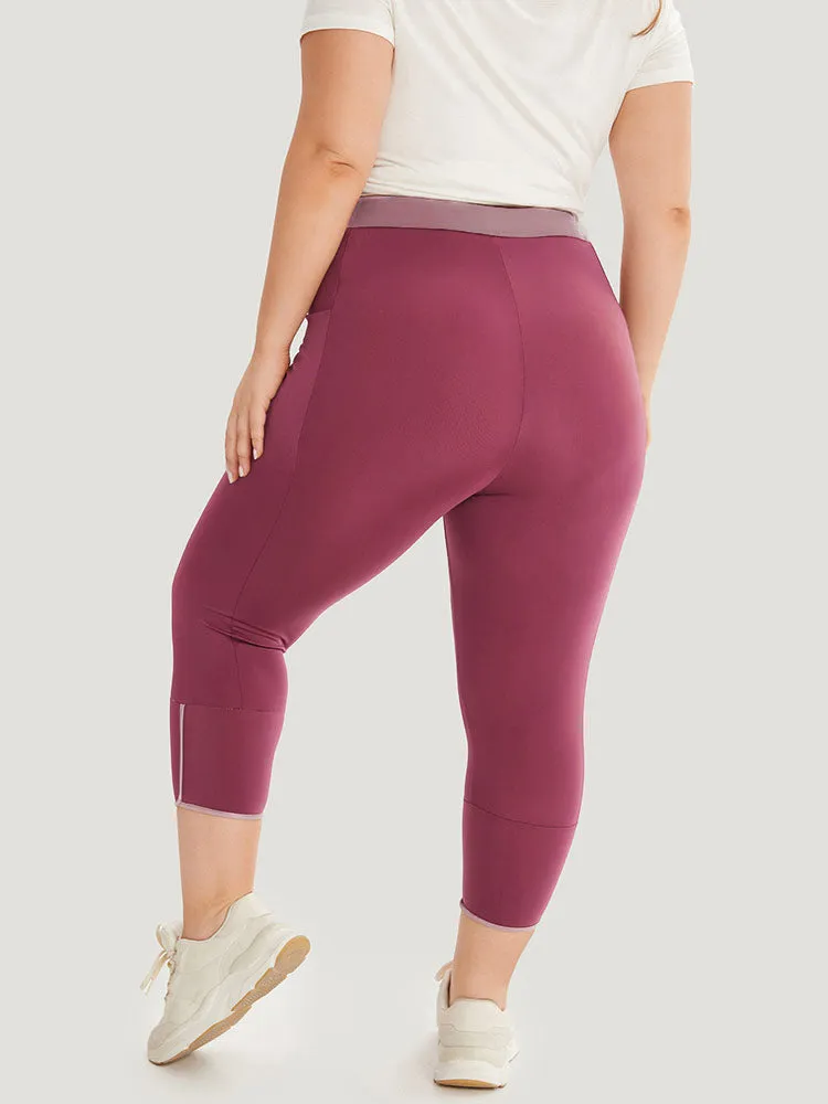 Two Tone Patchwork Pocket Skinny Leggings sold by Bloomchic product image thumbnail 3