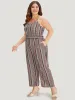 Bandana Striped Pocket Cami Jumpsuit sold by Bloomchic