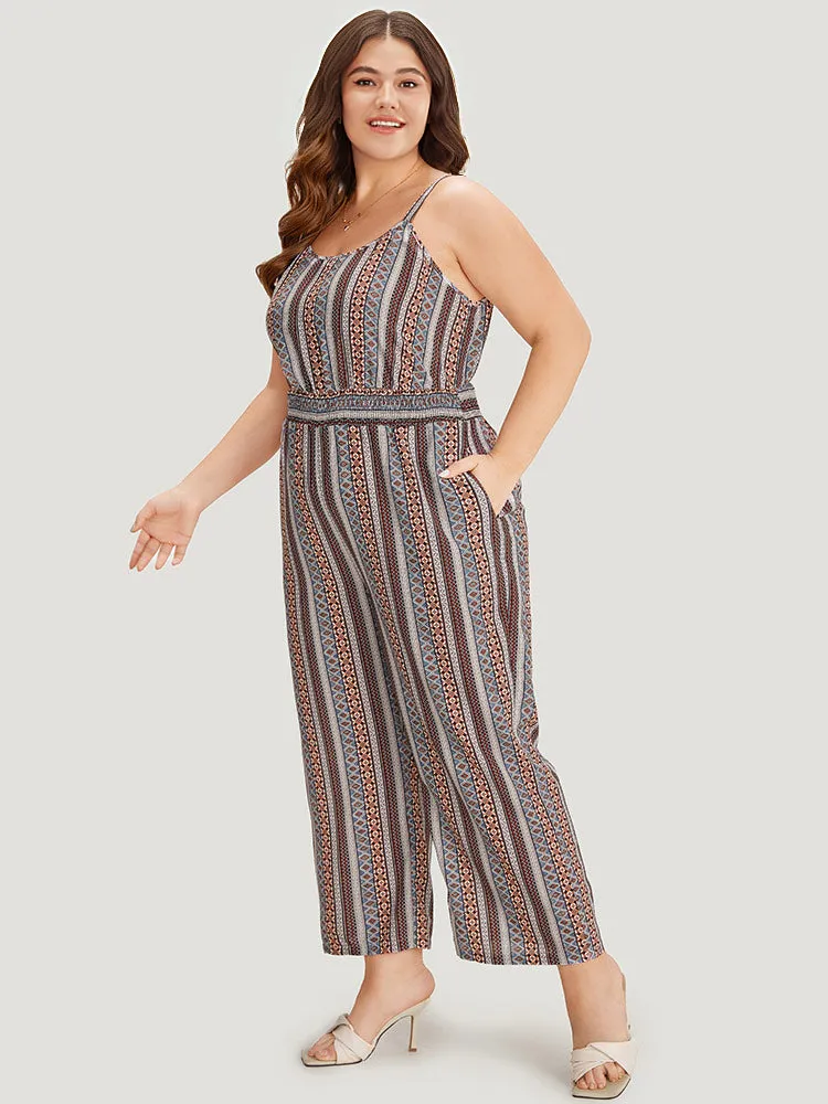 Bandana Striped Pocket Cami Jumpsuit sold by Bloomchic product image thumbnail 2