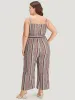 Bandana Striped Pocket Cami Jumpsuit sold by Bloomchic