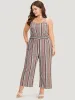 Bandana Striped Pocket Cami Jumpsuit sold by Bloomchic