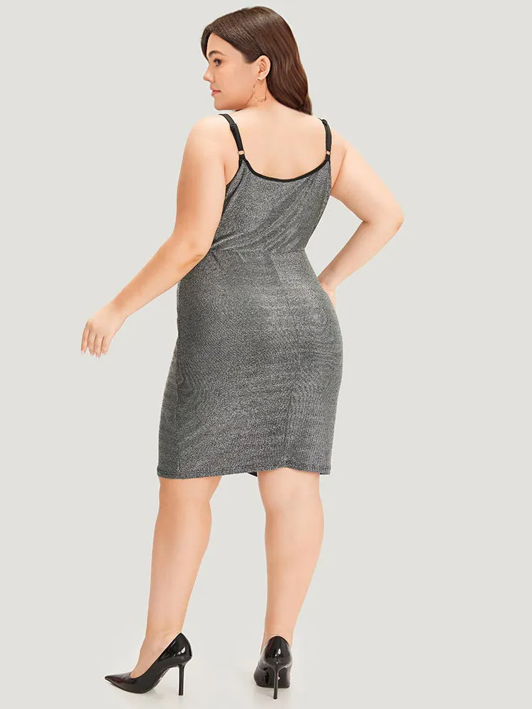 Plain Pleated Detail Wrap Hem Cami Dress sold by Bloomchic product image thumbnail 4