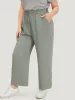 Solid Pocket Ties Paperbag Waist Pants sold by Bloomchic