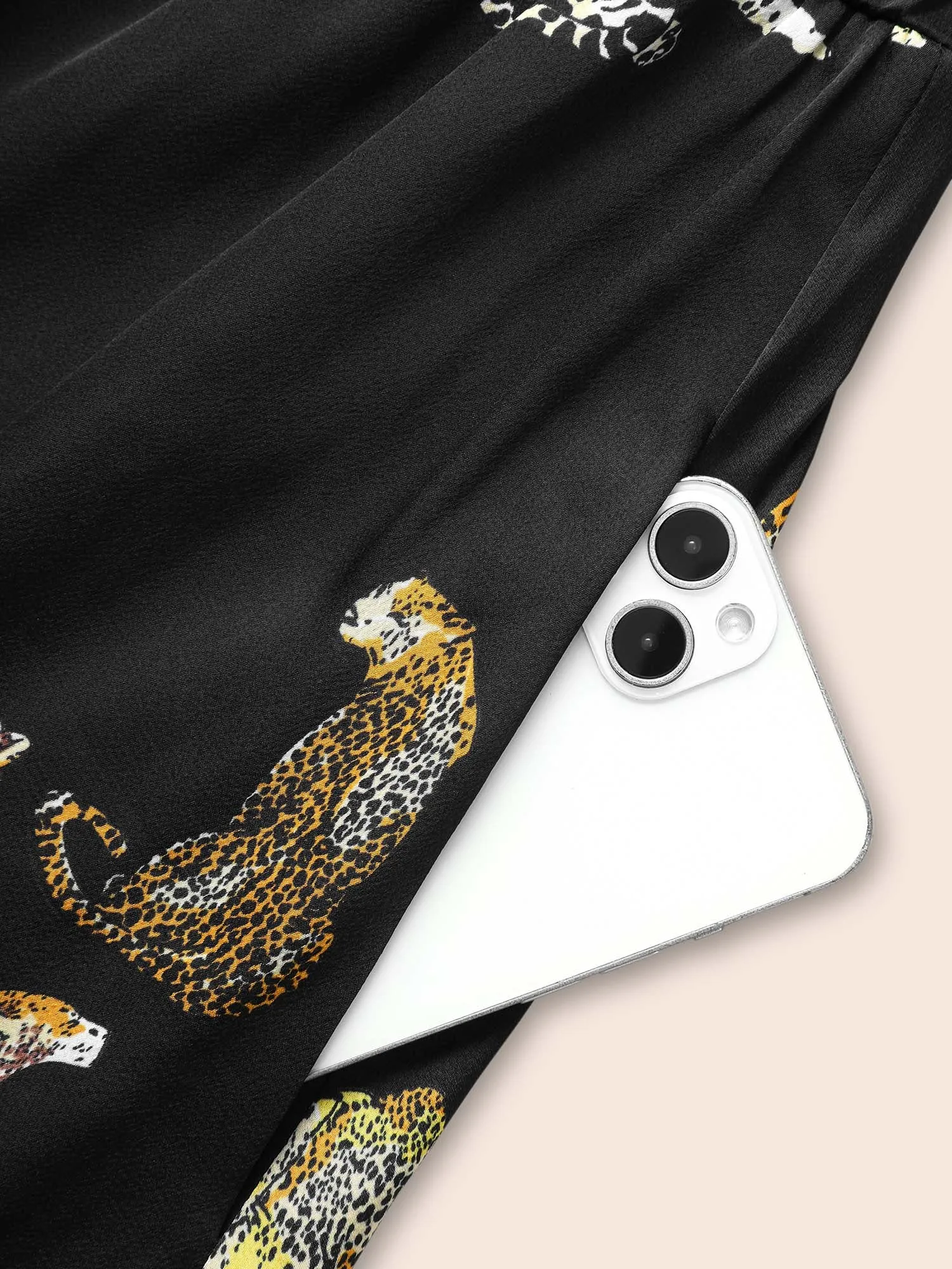 Animal Print Elastic Waist Cami Dress sold by Bloomchic product image thumbnail 5