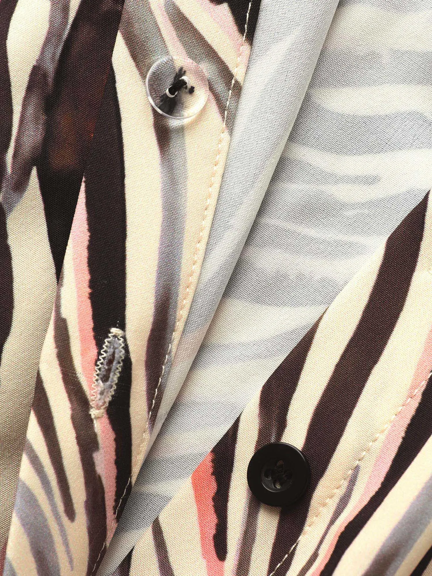 Zebra Print Shirt Collar Belted Dress sold by Bloomchic product image thumbnail 5