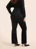 Dark Wash Buttoned Zipper Bootcut Jeans sold by Bloomchic