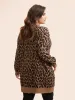 Leopard Print Patched Pocket Cardigan sold by Bloomchic