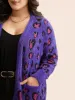 Leopard Print Fluffy Patch Pocket Cardigan sold by Bloomchic
