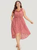 Plain Ruffle Trim Pocket Tie Neck Lace Up Dress sold by Bloomchic