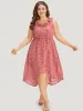 Plain Ruffle Trim Pocket Tie Neck Lace Up Dress sold by Bloomchic
