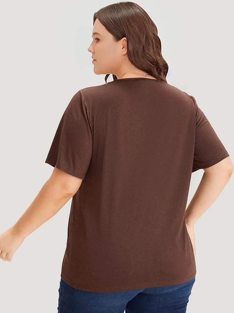 Landscape Print Notched T-shirt sold by Bloomchic product image thumbnail 2