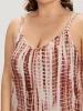 Tie Dye Striped Pocket Backless Cami Jumpsuit sold by Bloomchic