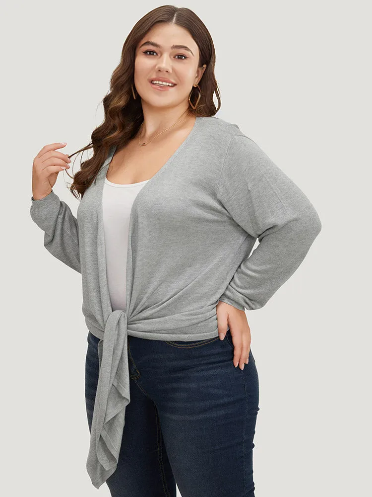 Supersoft Essentials Plain Bowknot Front Supersoft Cardigan sold by Bloomchic product image thumbnail 5