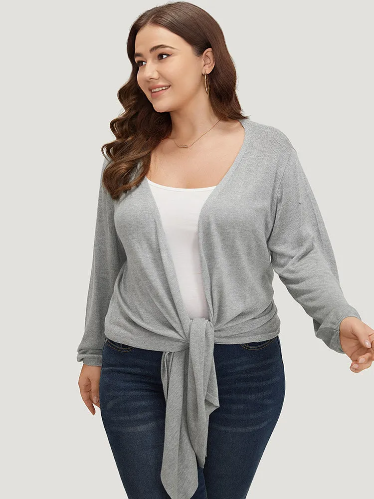 Supersoft Essentials Plain Bowknot Front Supersoft Cardigan sold by Bloomchic product image thumbnail 4
