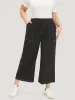 Plain Stitch Slant Pocket High Rise Pants sold by Bloomchic