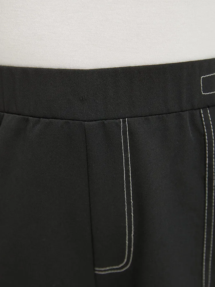 Plain Stitch Slant Pocket High Rise Pants sold by Bloomchic product image thumbnail 5