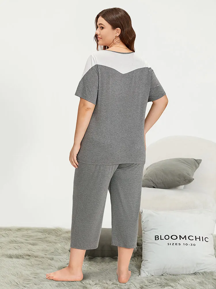 Solid Pocket Elastic Waist Sleep Pants sold by Bloomchic product image thumbnail 5