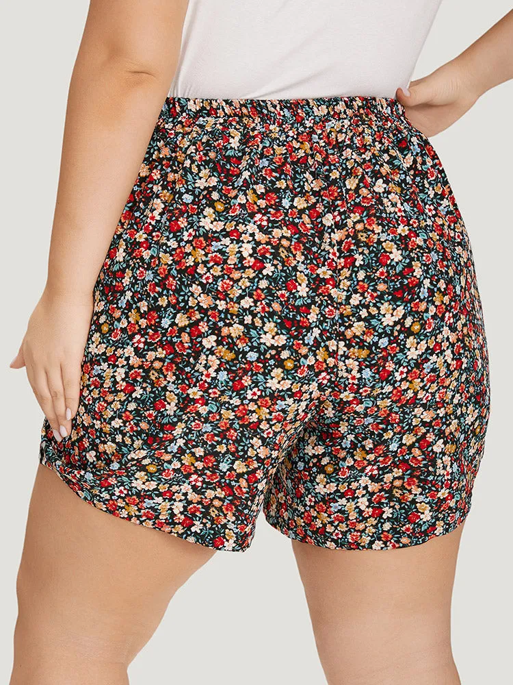 Ditsy Floral Pocket Buckle Detail Shorts sold by Bloomchic product image thumbnail 3