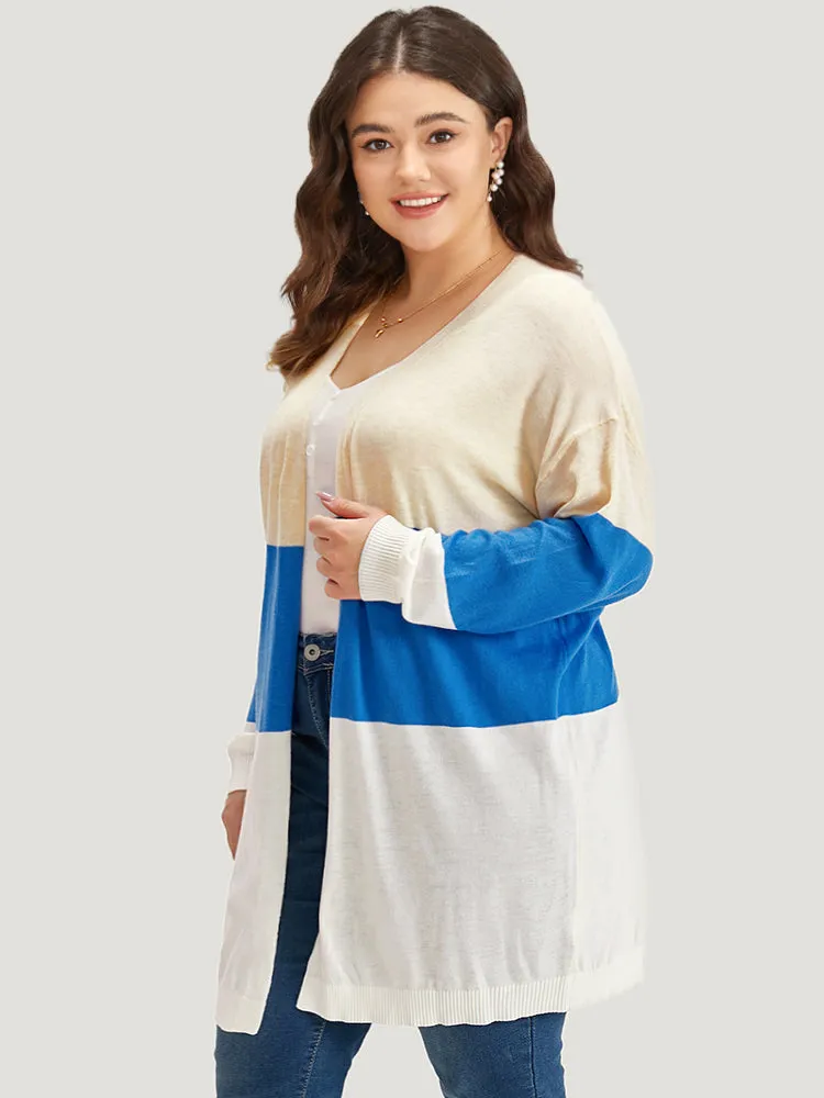 Supersoft Essentials Contrast Open Front Lightweight Cardigan sold by Bloomchic product image thumbnail 5