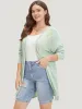 Solid Open Front Fringe Trim Cardigan sold by Bloomchic