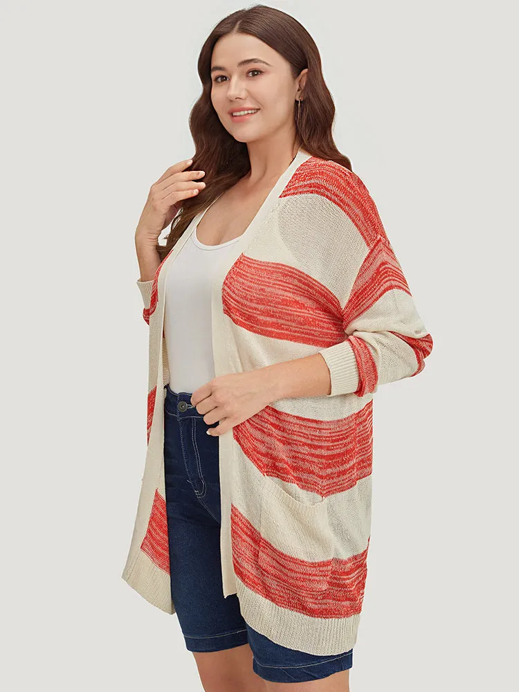 Two Tone Pocket Open Front Cardigan sold by Bloomchic product image thumbnail 5