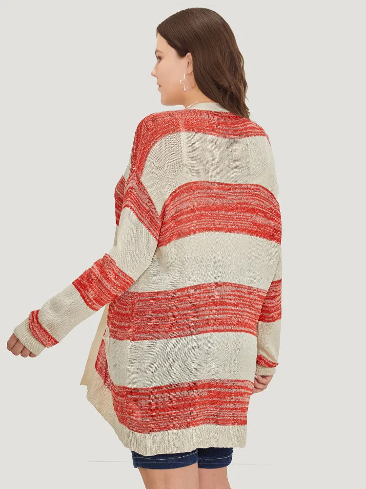 Two Tone Pocket Open Front Cardigan sold by Bloomchic product image thumbnail 2