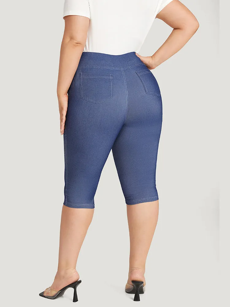 Solid Stitch Wideband Waist High Rise Leggings sold by Bloomchic product image thumbnail 5