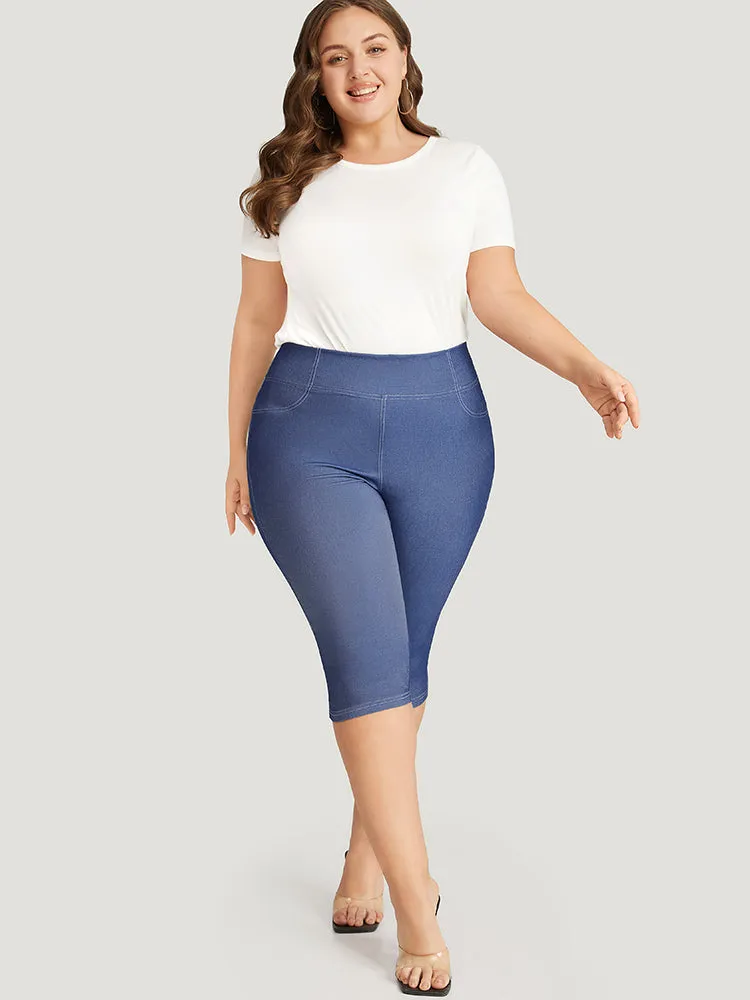 Solid Stitch Wideband Waist High Rise Leggings sold by Bloomchic product image thumbnail 4