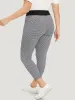 Polka Dot Skinny Contrast Wideband Waist Leggings sold by Bloomchic