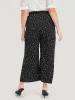 Polka Dot Drawstring Pocket Split Hem Pants sold by Bloomchic