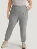 Solid Patched Slant Pocket High Rise Sweatpants sold by Bloomchic