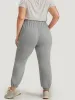 Solid Patched Slant Pocket High Rise Sweatpants sold by Bloomchic