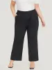 Solid Pocket High Rise Elastic Waist Pants sold by Bloomchic