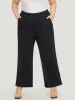 Solid Pocket High Rise Elastic Waist Pants sold by Bloomchic