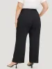 Solid Pocket High Rise Elastic Waist Pants sold by Bloomchic