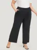 Solid Pocket High Rise Elastic Waist Pants sold by Bloomchic
