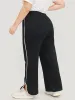 Contrast Pocket Seam Detail Split Hem Sweatpants sold by Bloomchic