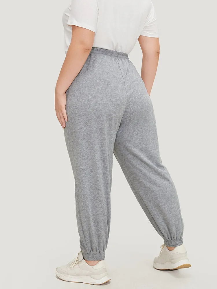 Plain Drawstring Slant Pocket Sweatpants sold by Bloomchic product image thumbnail 4