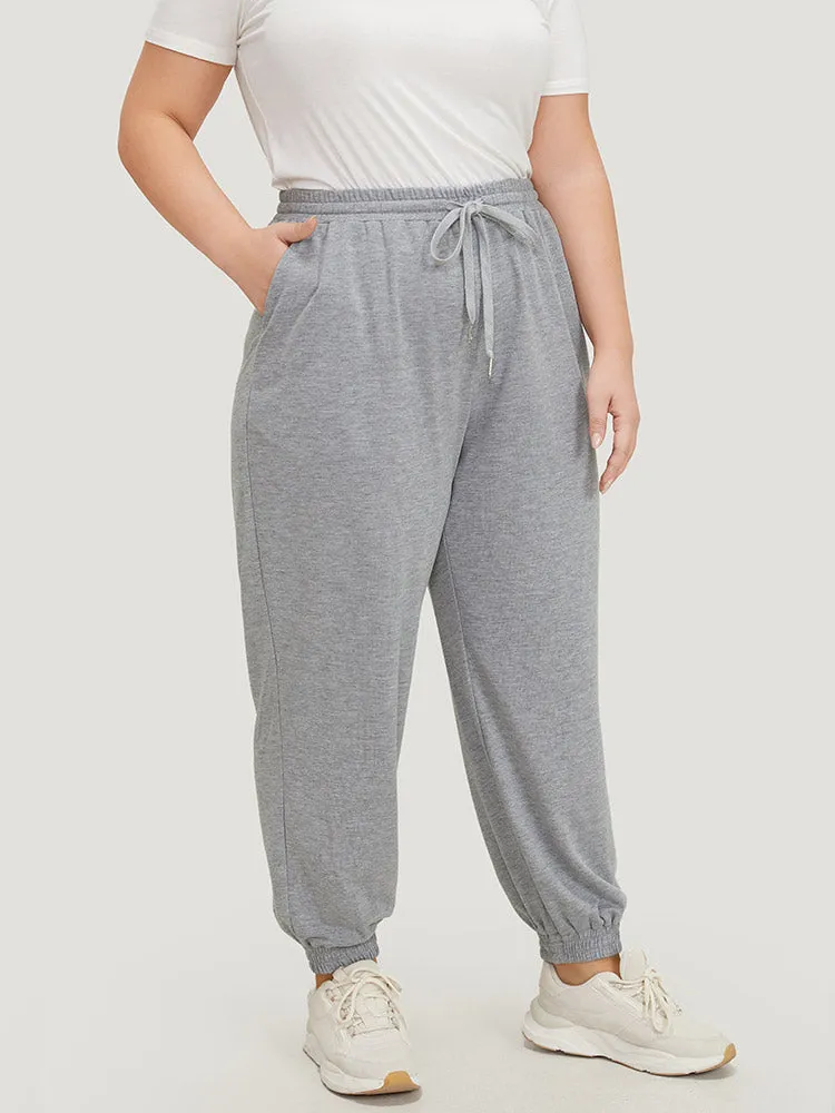 Plain Drawstring Slant Pocket Sweatpants sold by Bloomchic product image thumbnail 3